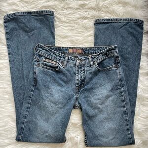 LEI Women's Straight Leg Blue Jeans